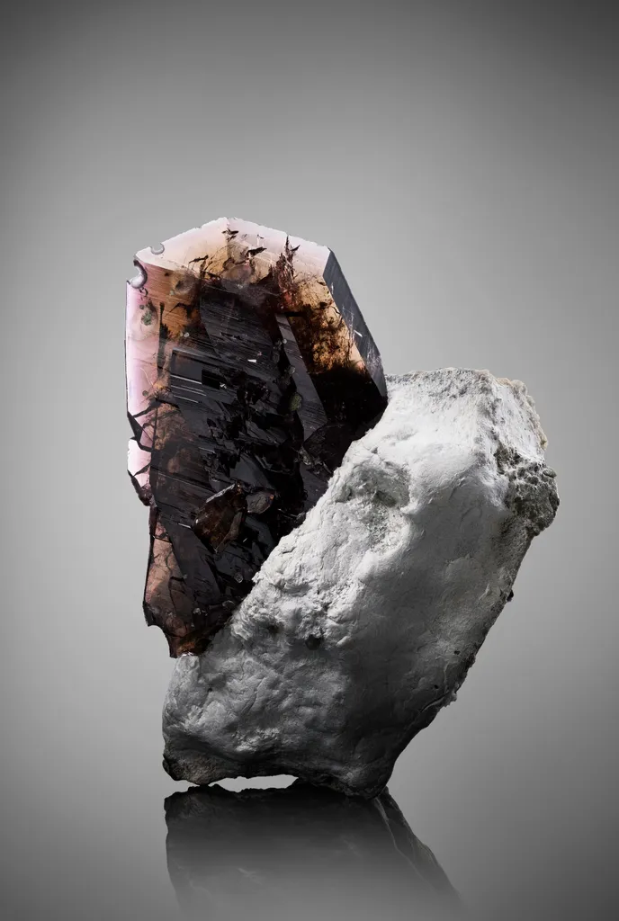 Axinite-(Fe) on Palygorskite image