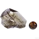 Axinite-(Fe) (rough and cut set) - image 1