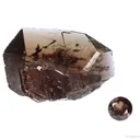 Axinite-(Fe) (rough and cut set) - image 1