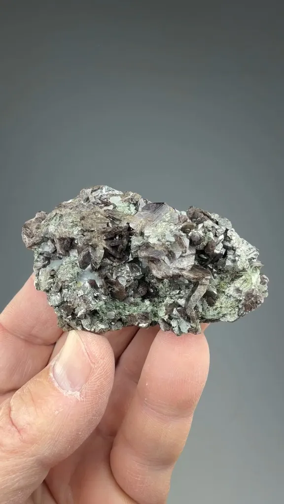 Axinite-Fe with Arsenopyrite, Actinolite - image 2