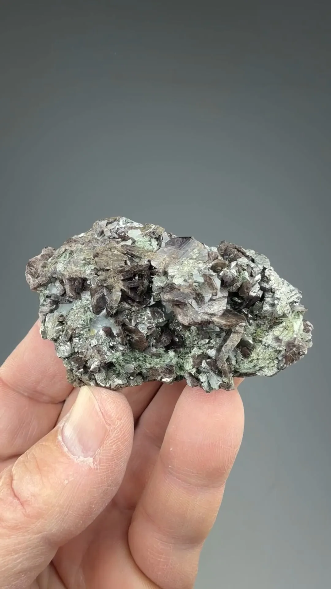 Axinite-Fe with Arsenopyrite, Actinolite - image 2