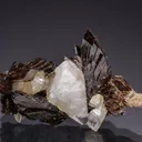 Axinite-(Fe) with Calcite - image 1