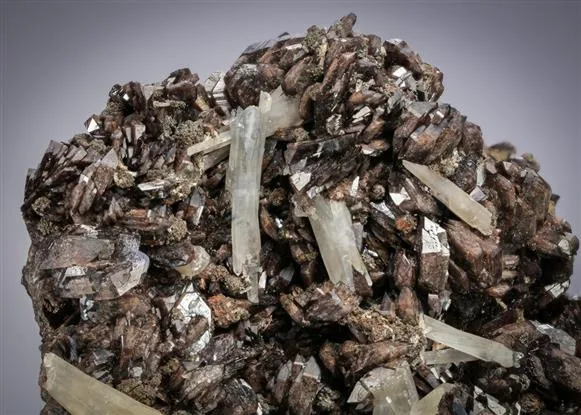 Axinite-(Fe) with Quartz - image 1