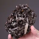 Axinite-(Fe) with Quartz - image 2