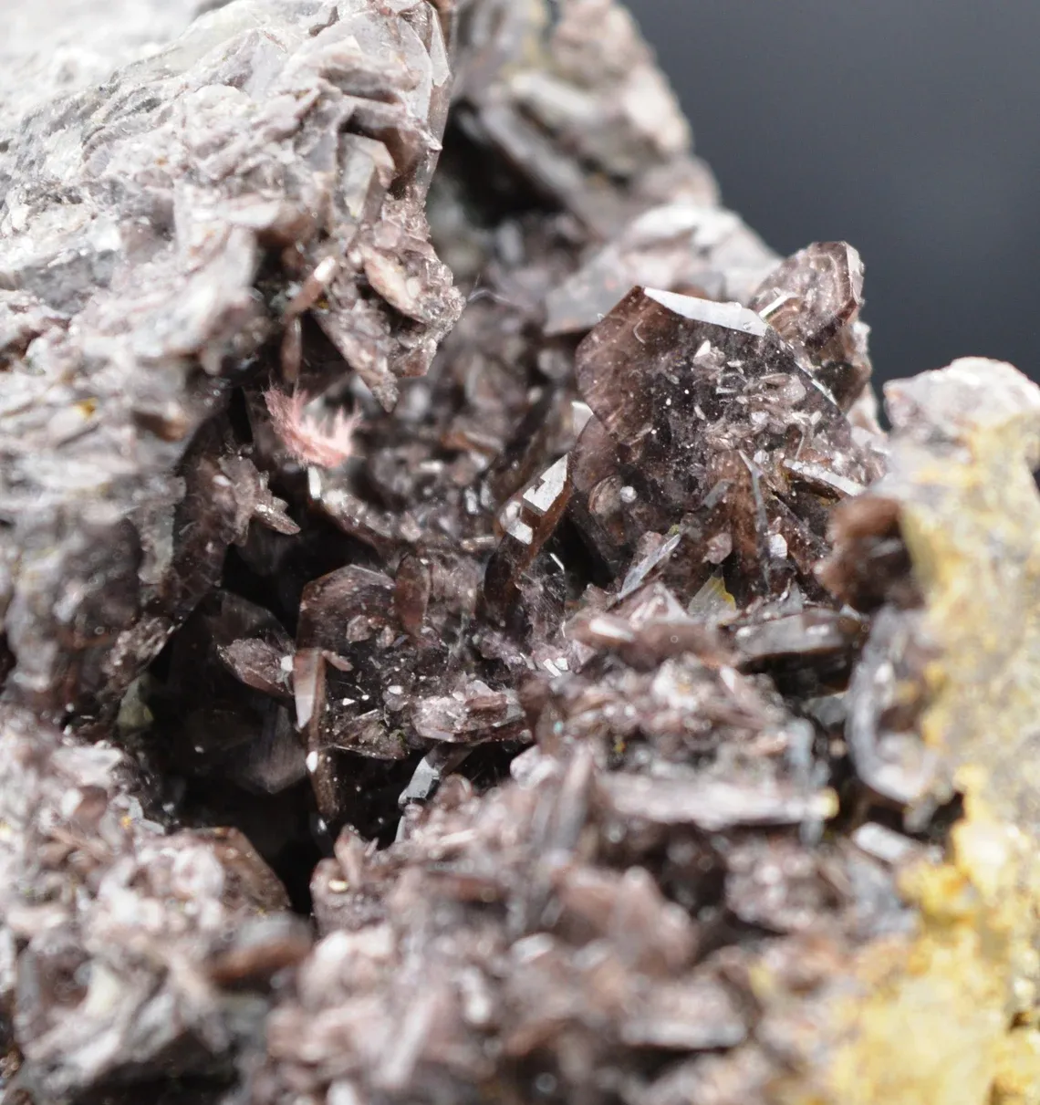 Axinite & quartz - 379 grams - Colebrook Hill Mine, Colebrook Hill, Tasmania, Australia - image 1