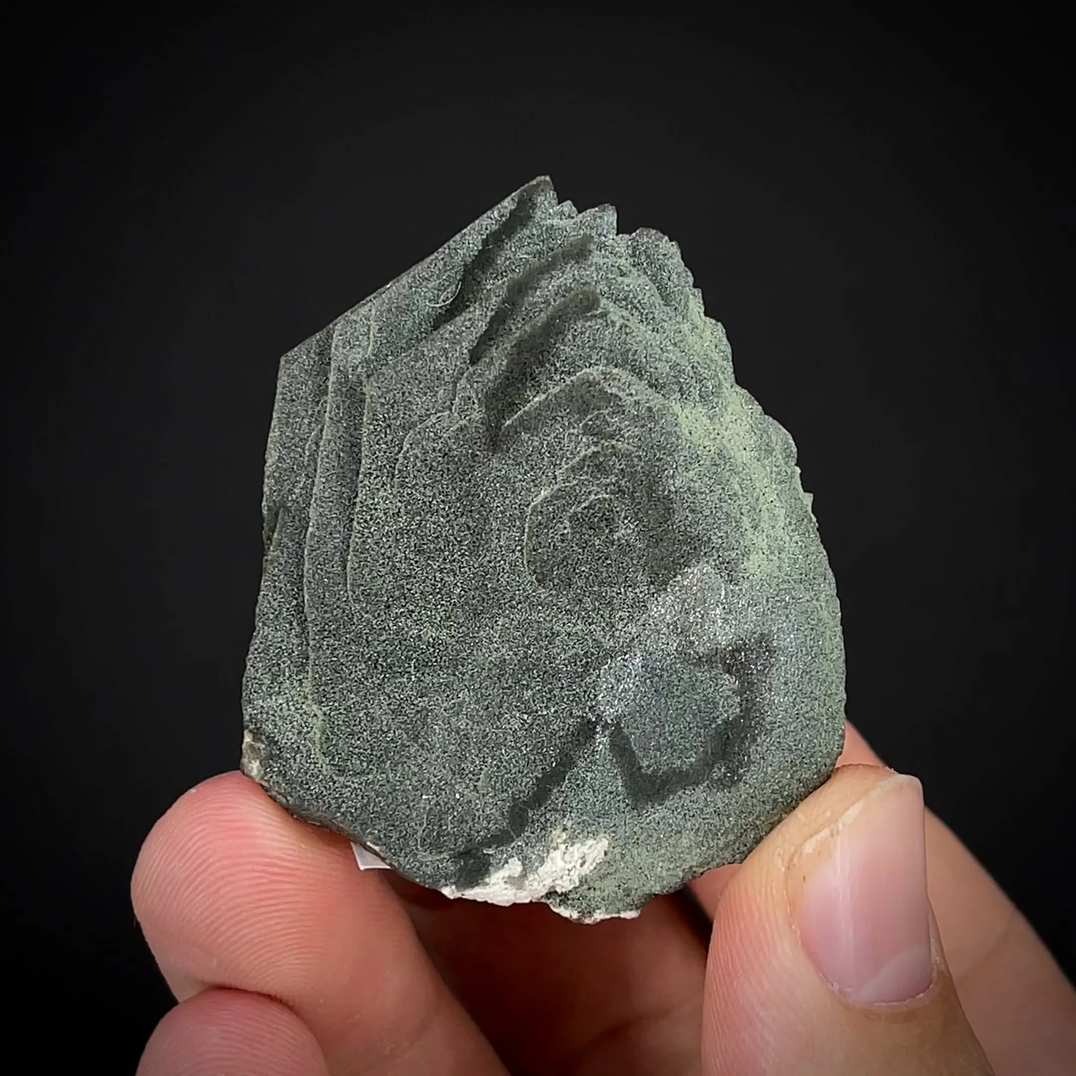 Axinite "rose" coated by Chlorite - image 2