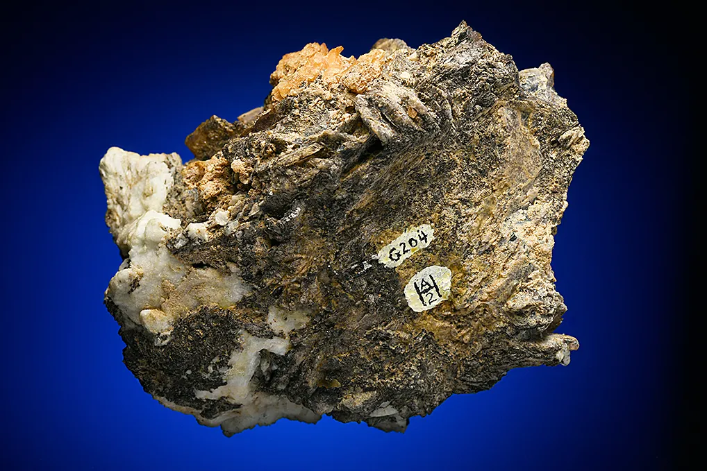 Axinite with Albite var. Cleavelandite - image 2