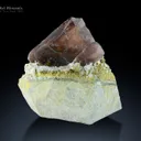 Axinite with Epidote on Matrix from Baluchistan Pakistan - image 2