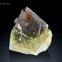 Axinite with Epidote on Matrix from Baluchistan Pakistan - image 1