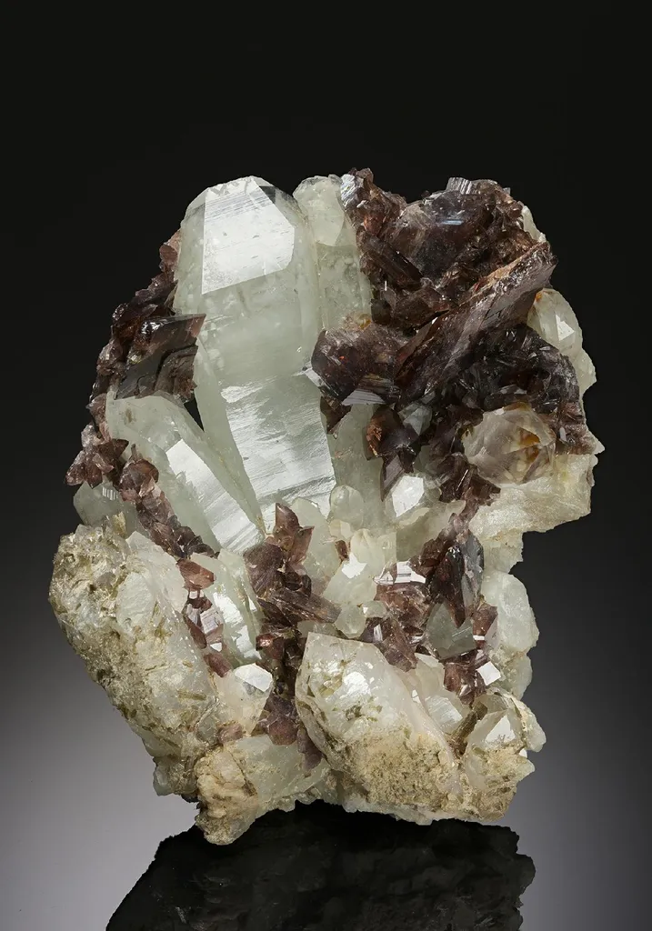 Axinite with Quartz and Epidote image