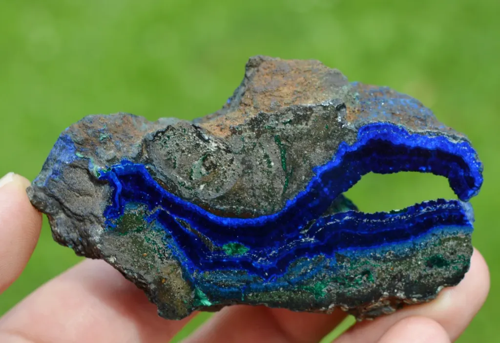 Azurite 125 grams - Rubtsovsk Mine, Rubtsovsky District, Altai Krai, Russia image