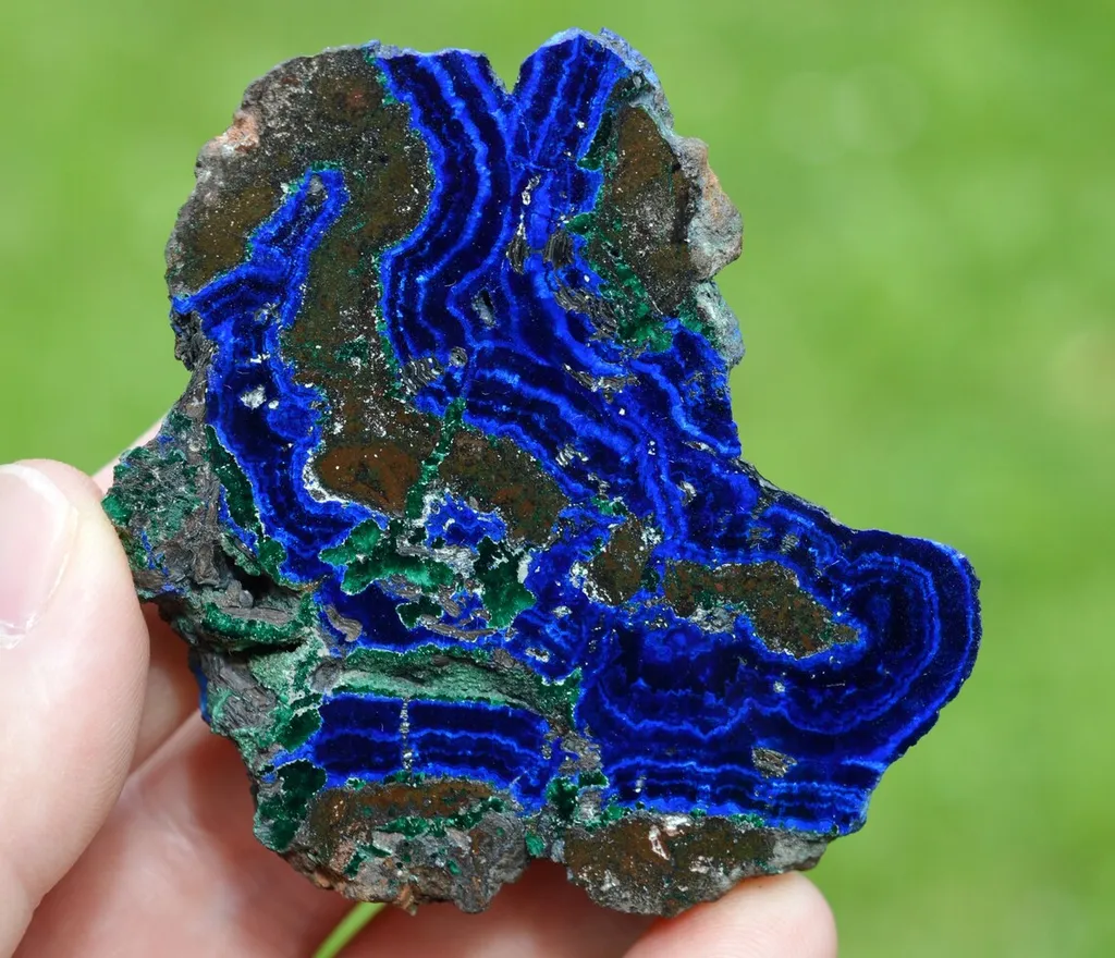 Azurite 133 grams - Rubtsovsk Mine, Rubtsovsky District, Altai Krai, Russia image