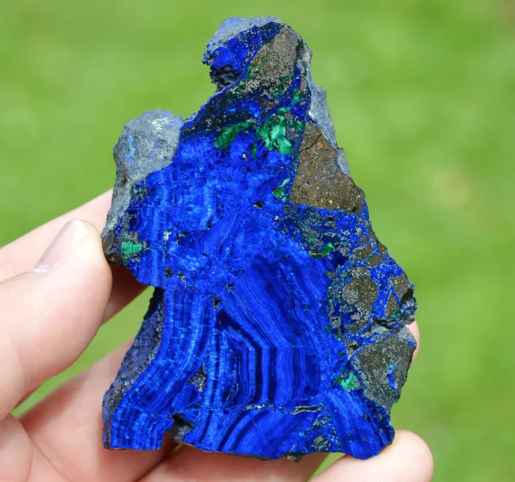 Azurite 153 grams - Rubtsovsk Mine, Rubtsovsky District, Altai Krai, Russia image