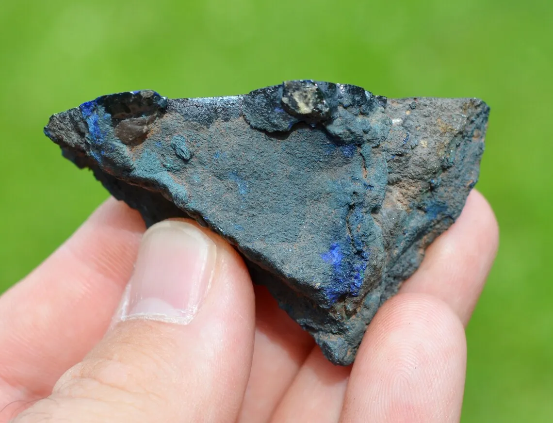Azurite 60 grams - Rubtsovsk Mine, Rubtsovsky District, Altai Krai, Russia - image 3