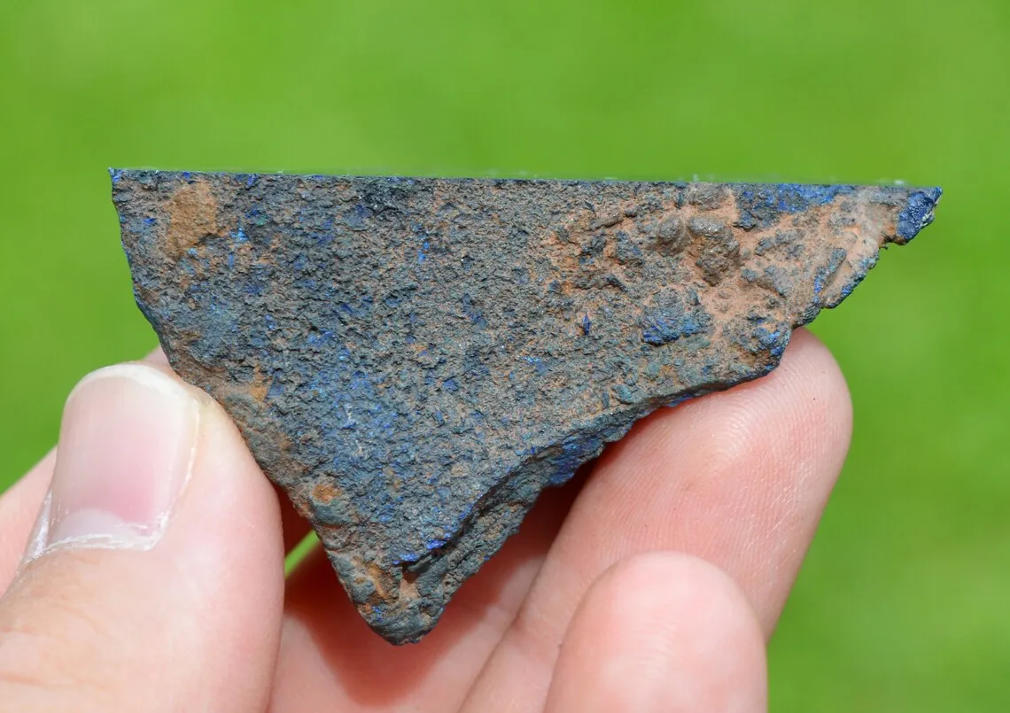 Azurite 60 grams - Rubtsovsk Mine, Rubtsovsky District, Altai Krai, Russia - image 2