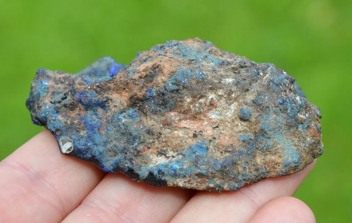 Azurite 66 grams - Rubtsovsk Mine, Rubtsovsky District, Altai Krai, Russia - image 2