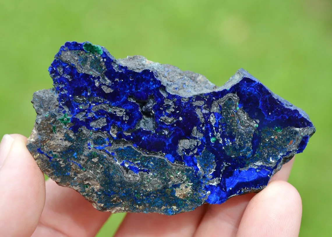 Azurite 66 grams - Rubtsovsk Mine, Rubtsovsky District, Altai Krai, Russia - image 1