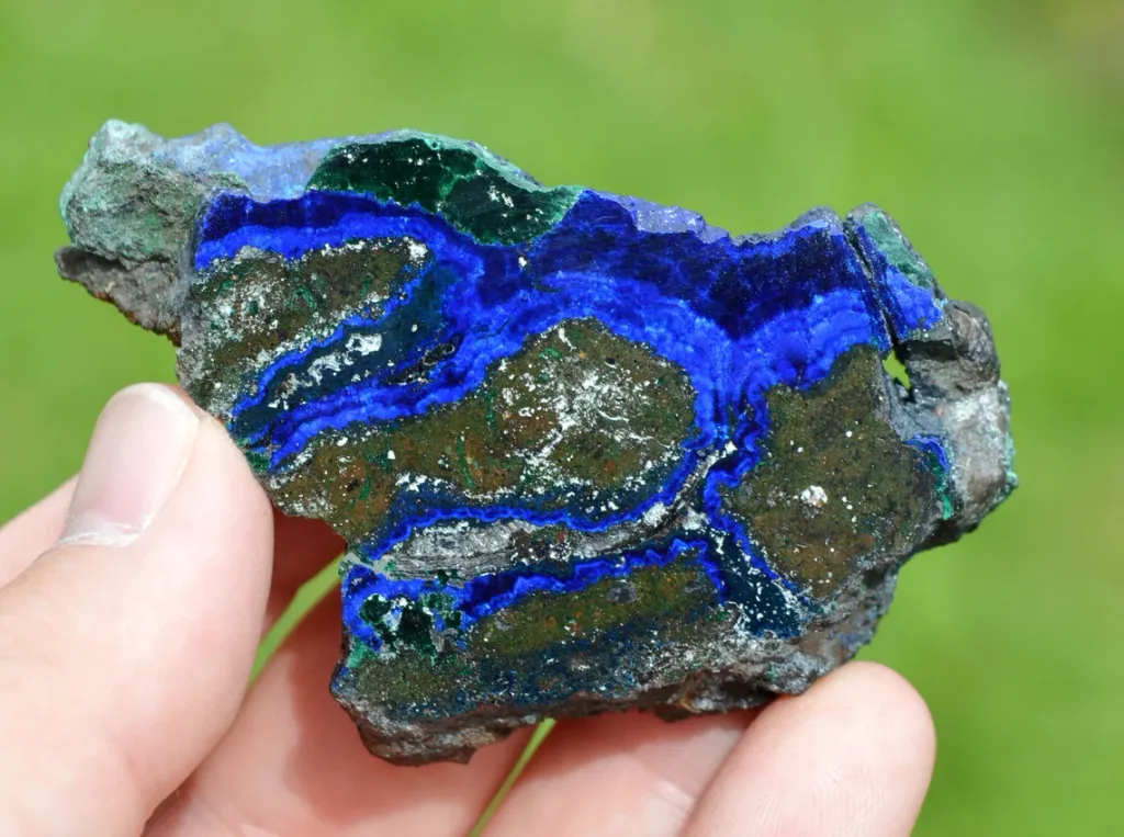 Azurite 81 grams - Rubtsovsk Mine, Rubtsovsky District, Altai Krai, Russia - image 3