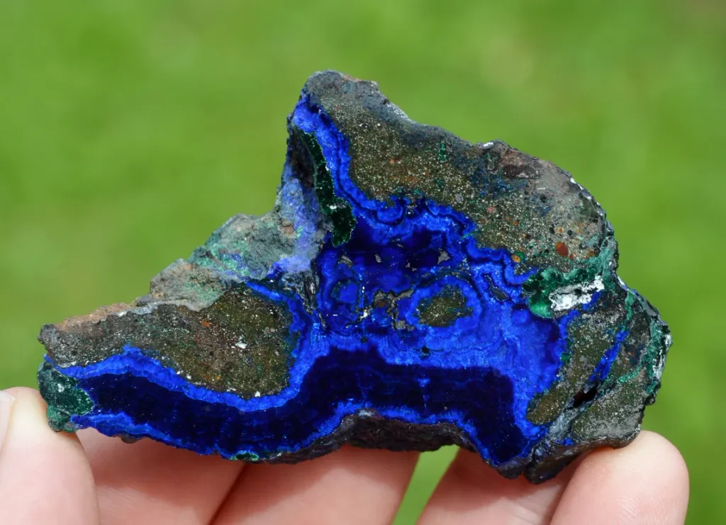 Azurite 81 grams - Rubtsovsk Mine, Rubtsovsky District, Altai Krai, Russia image