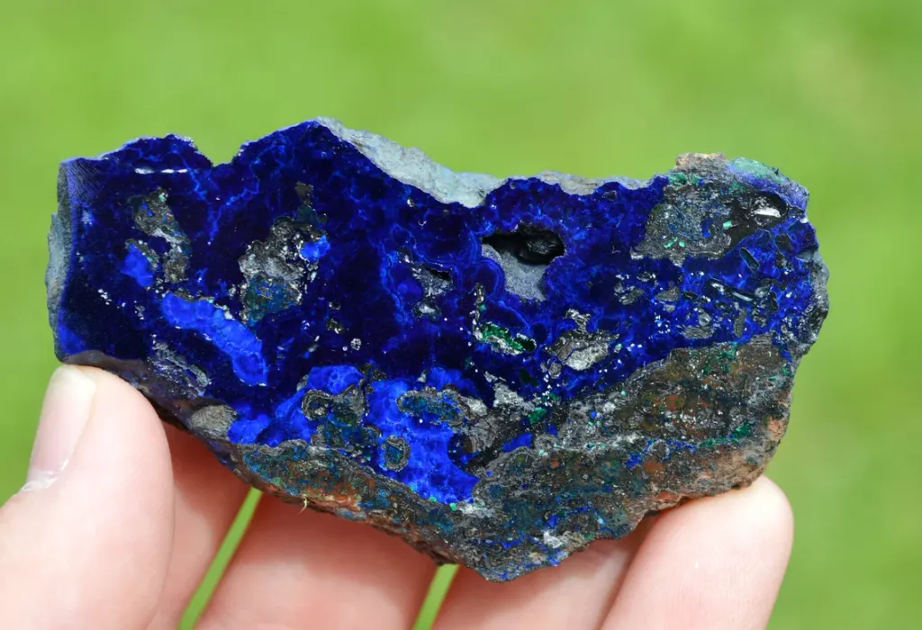 Azurite 95 grams - Rubtsovsk Mine, Rubtsovsky District, Altai Krai, Russia image