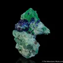 Azurite and Arsentsumebite (Type Locality) - image 2