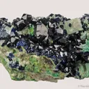Azurite and Cerussite on Arsentsumebite - image 3