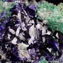 Azurite and Cerussite on Malachite - image 1