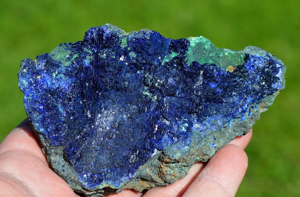 Azurite and Malachite 478 grams - Touissit, Jerada Province, Oriental Region, Morocco image