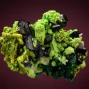 Azurite and Malachite after Azurite with Bayldonite coating Mimetite - image 1