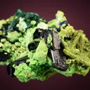 Azurite and Malachite after Azurite with Bayldonite coating Mimetite - image 5