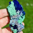 Azurite and Malachite Dickite - 167 grams - Milpillas Mine, Municipio de Cananea, Sonora, Mexico - image 8