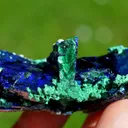 Azurite and Malachite Dickite - 167 grams - Milpillas Mine, Municipio de Cananea, Sonora, Mexico - image 6