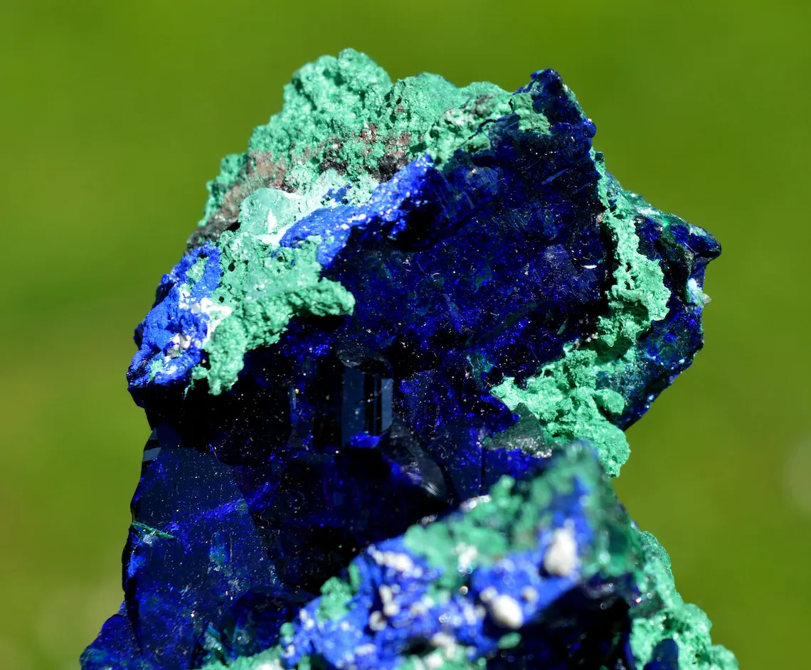 Azurite and Malachite Dickite - 167 grams - Milpillas Mine, Municipio de Cananea, Sonora, Mexico - image 2
