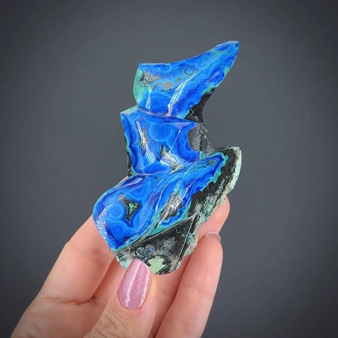 Azurite and Malachite (freeform carving) - image 1