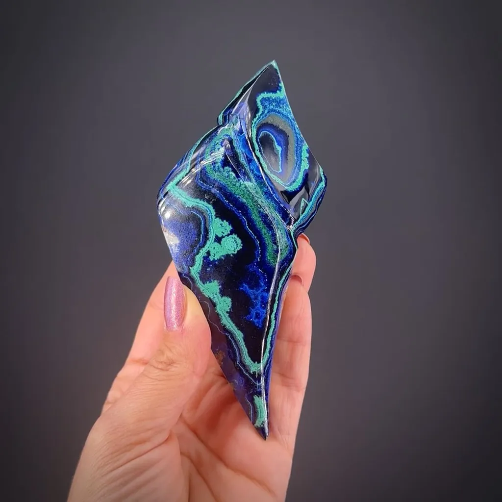 Azurite and Malachite (freeform carving) image