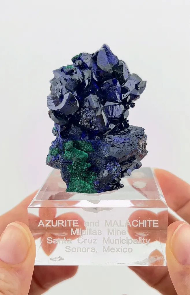 Azurite and Malachite from Milpillas Mine - image 2