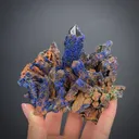 Azurite and Malachite on Quartz - image 2