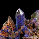 Azurite and Malachite on Quartz - image 1