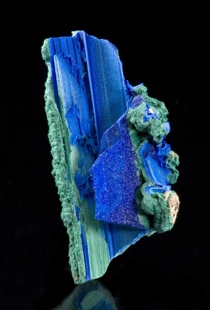 Azurite and Malachite Ps. After Selenite image