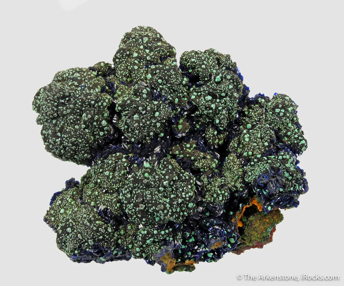 Azurite and Malachite, with Malachite ps. Cuprite - circa early 1900s - image 5