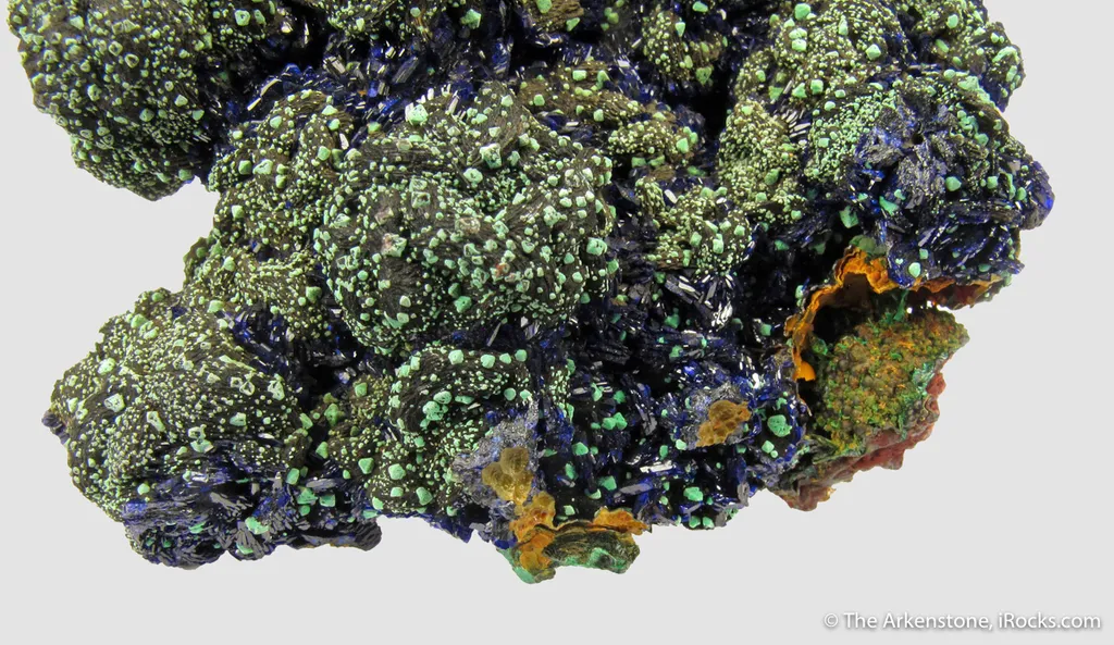 Azurite and Malachite, with Malachite ps. Cuprite - circa early 1900s - image 3
