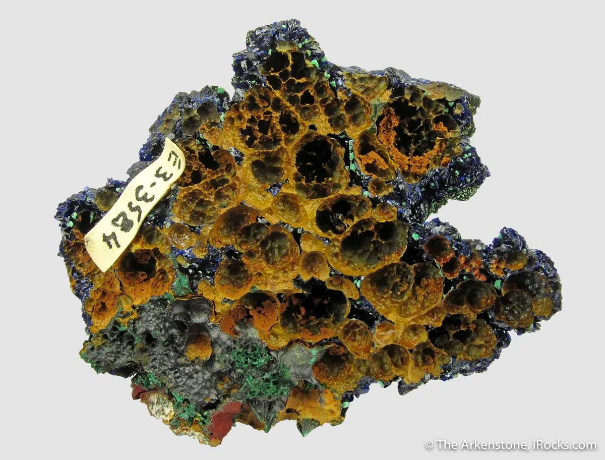 Azurite and Malachite, with Malachite ps. Cuprite - circa early 1900s - image 4