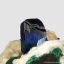 Azurite, Anglesite, Malachite, and Calcite (fl) - image 1