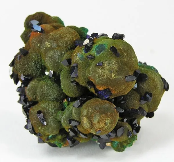 Azurite, Bayldonite, Malachite image