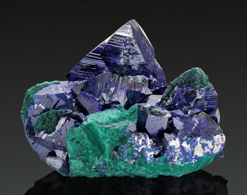 Azurite, Brochantite image