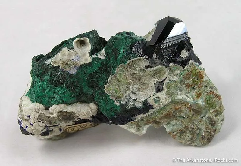 Azurite (Chessylite) With Neat Old Label image