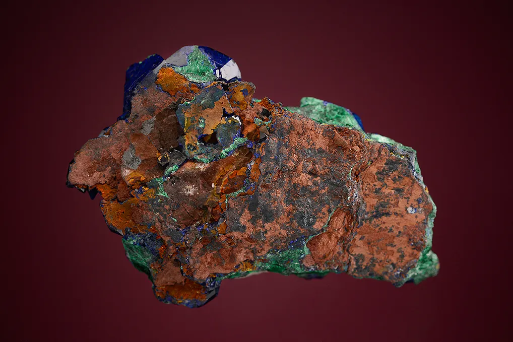 Azurite coating Malachite after Azurite - image 2