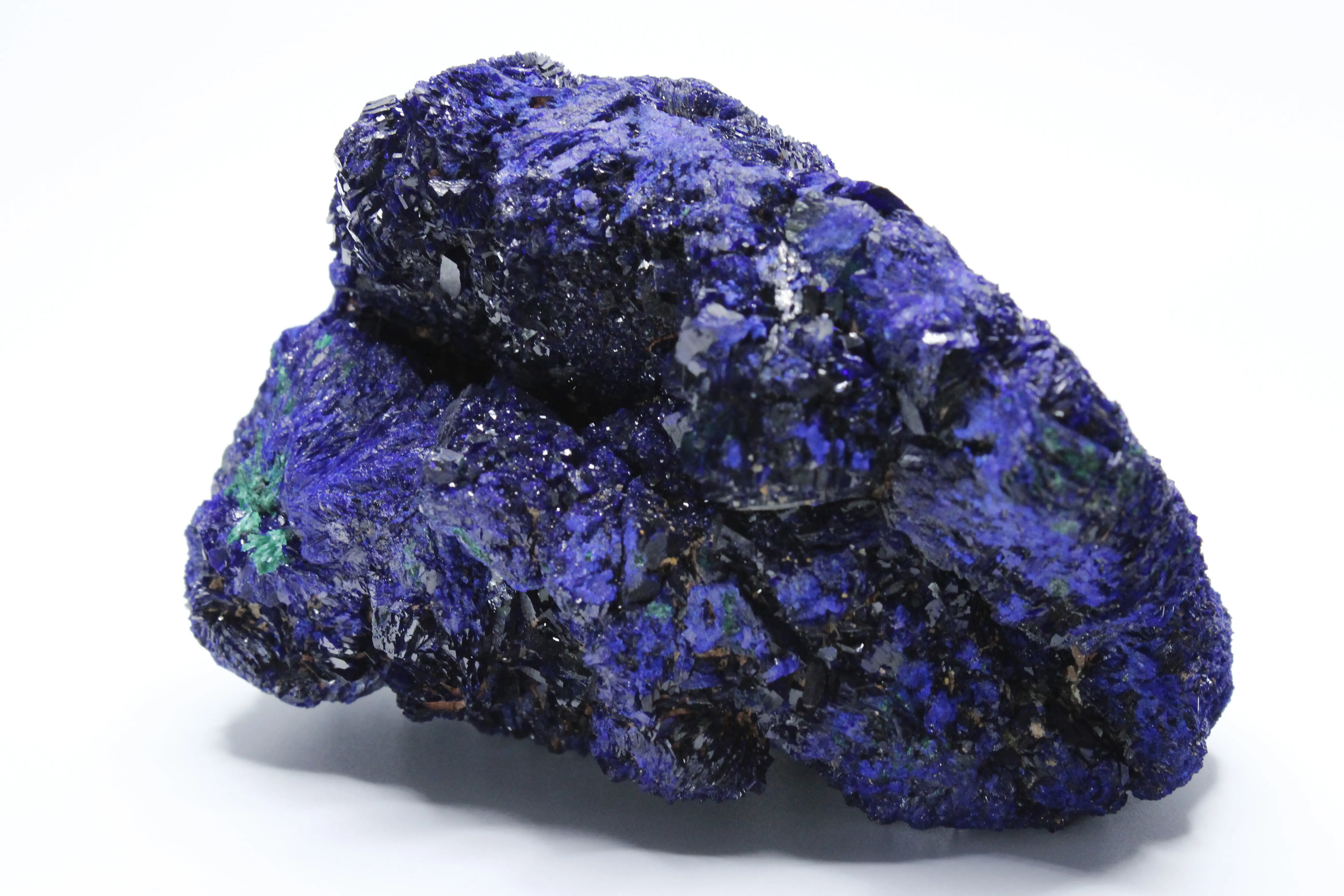 Azurite crystal cluster with Malachite - image 4