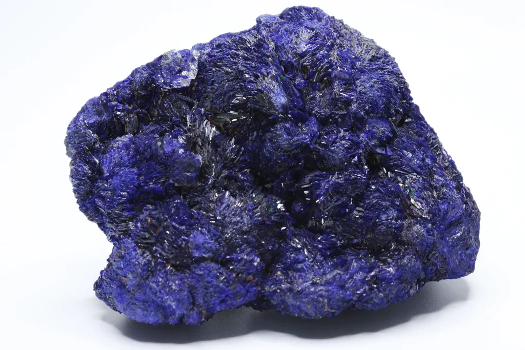 Azurite crystal cluster with Malachite - image 3