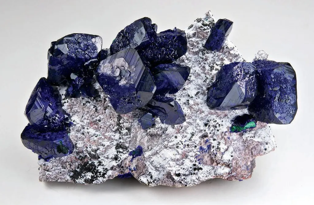 Azurite, dickite image